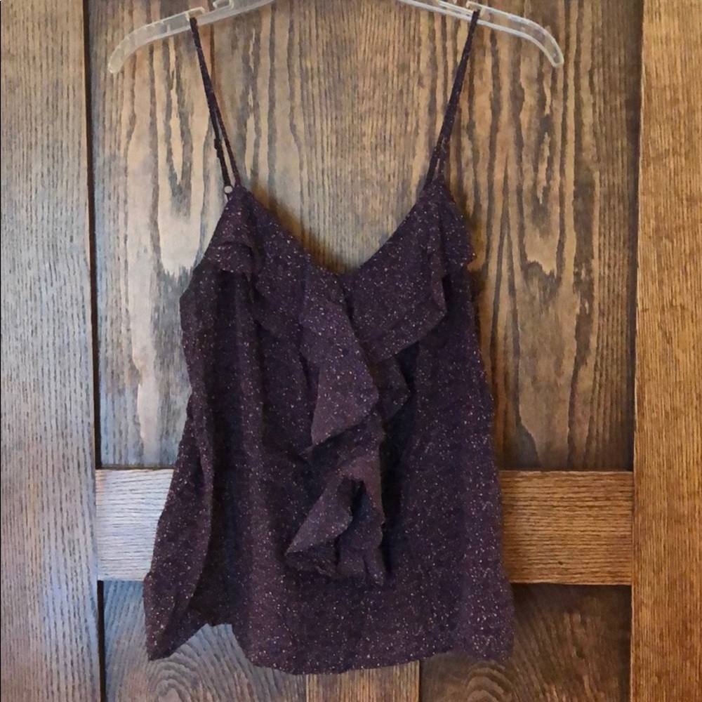 Purple spotted tank top